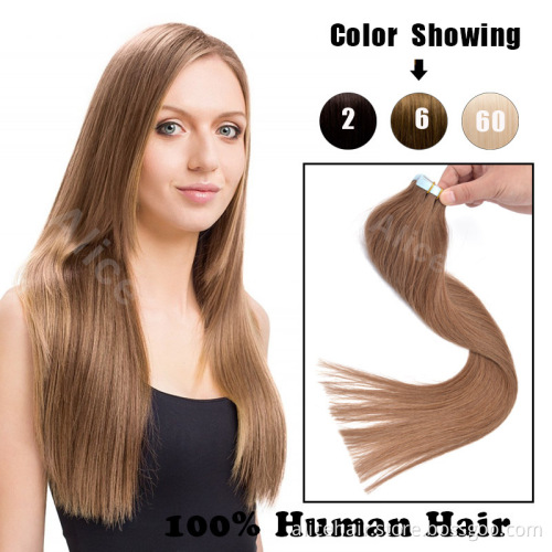 Wholesale price Double drawn tape hair extensions,tape in hair extensions